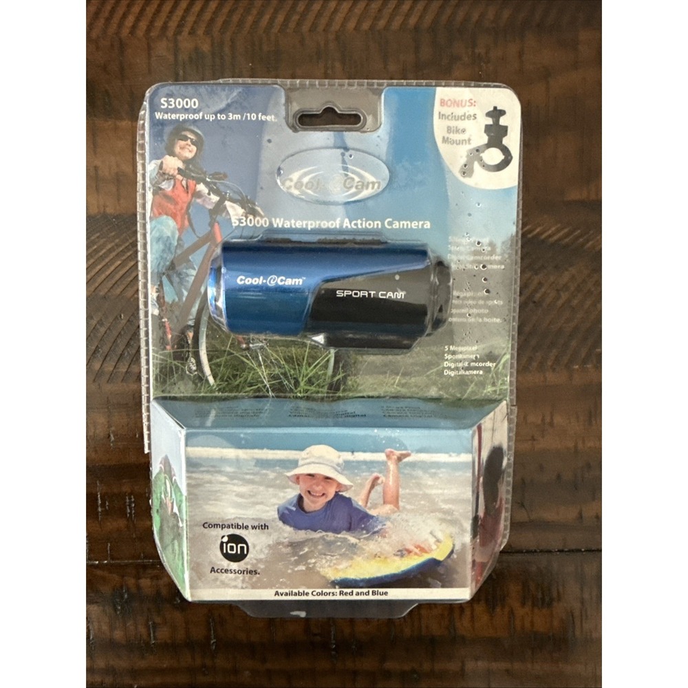 ION Cool-iCam S3000 Sport Cam Camera Waterproof Factory Sealed